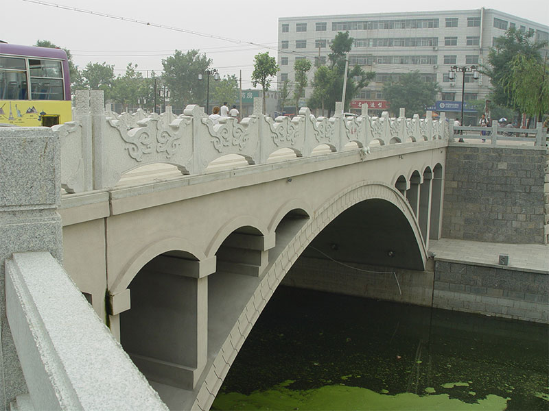 河道創意石欄板